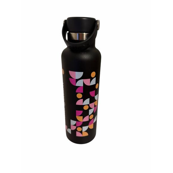 Hydro Flask Black Multicolor Geometric Print 21 oz Stainless Steel Water Bottle - Picture 4 of 5